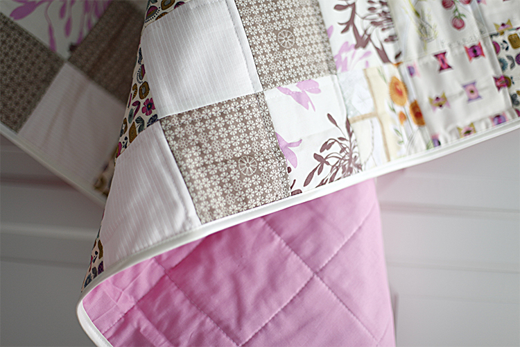 Fertige Patchworkdecke Vorderseite